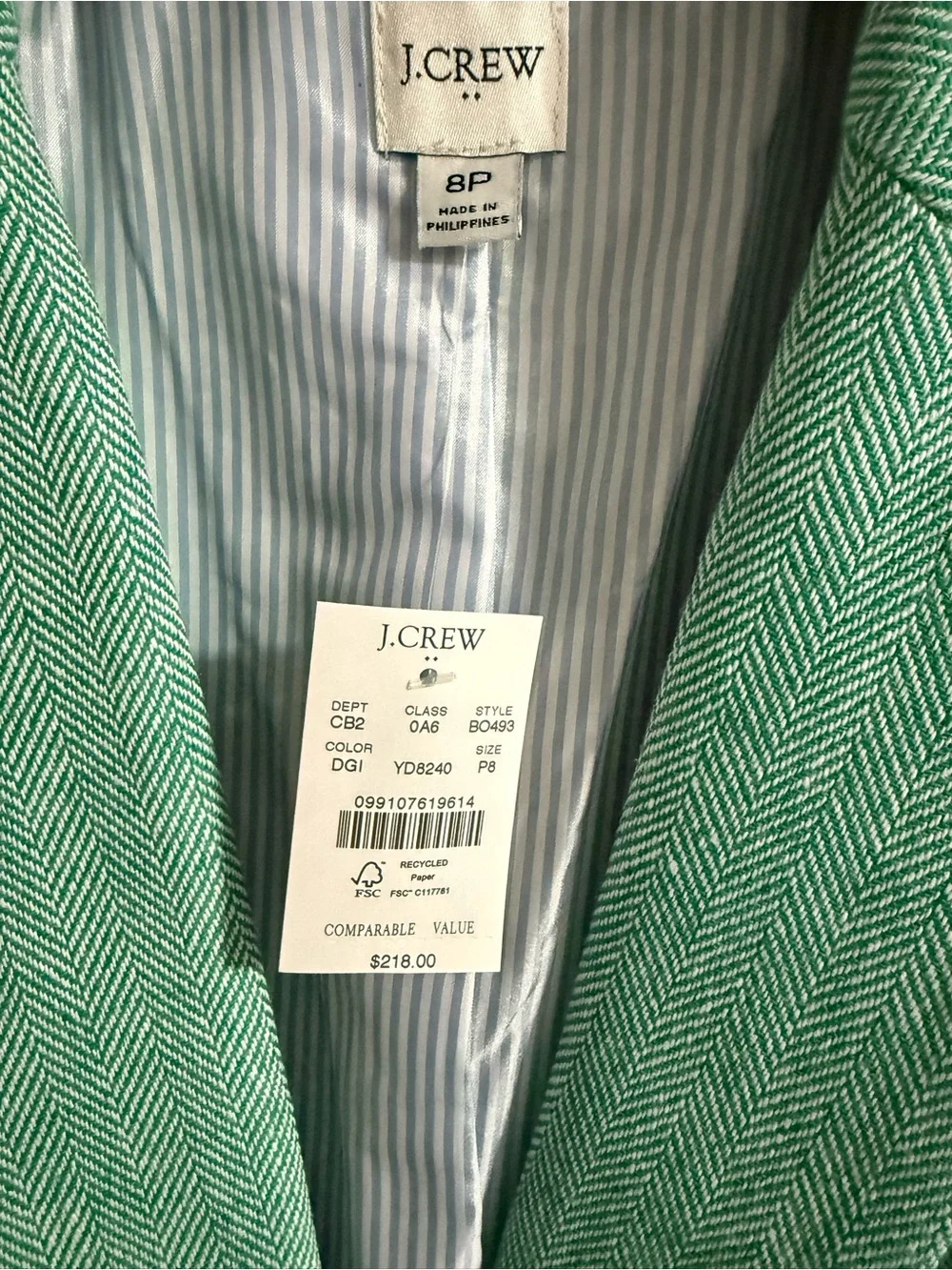 J. Crew crew tailored